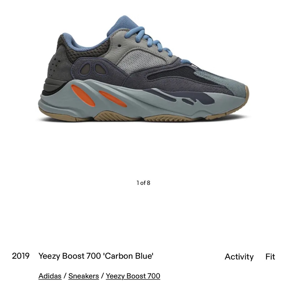 Adidas Yeezy Boost 700 'Carbon Blue' Sneakers
